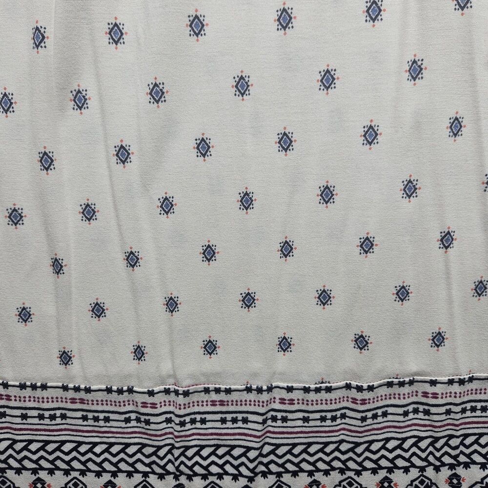 Old Navy Womens Ivory Boho Blouse Size Small Aztec Western Bohemian Casual - Picture 4 of 10
